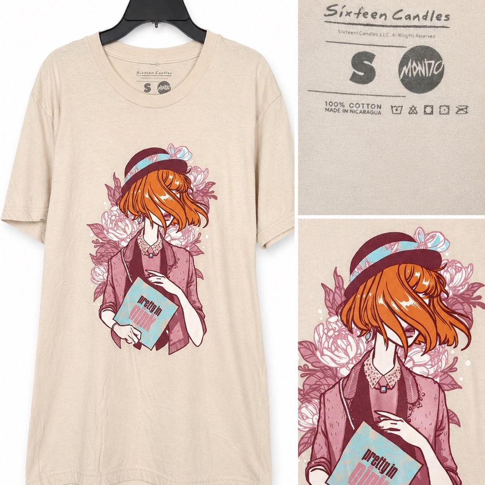 Pretty in Pink and Sixteen Candles Graphic Tees (2 shirts)